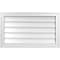 Ekena Millwork Vertical Surface Mount PVC Gable Vnt: Non-Functional, w/2"W x 1-1/2"H, Brickmould Frame, 30"W x 18"H GVPVE30X1802SN - alternate 1